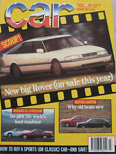 CAR magazine March 1991 featuring Audi Quattro, S2, Lotus Elan, Mercedes, Fiat