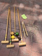 Vintage croquet set for 2-6