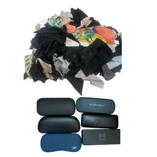 Eyeglasses Cleaning Cloths & Case Bundle Microfibre Wipes For Sunglasses Glasses