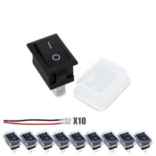 10 Pcs Black Mini Rocker