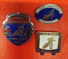 Vintage enamel badges