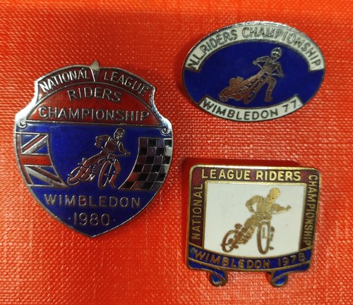 Vintage enamel badges