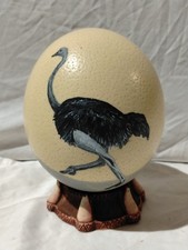 Hand painted ostrich egg - hand,
