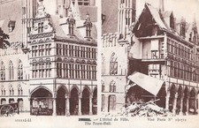 YPRES The Town Hall Before &