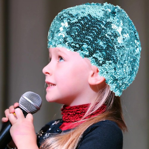 Sequin beret hat shining - beret,