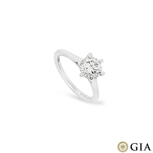Platinum round brilliant cut - platinum,