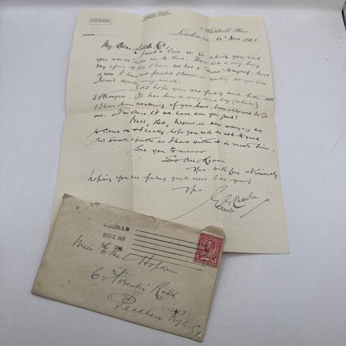 1911 handwritten letter - ,
