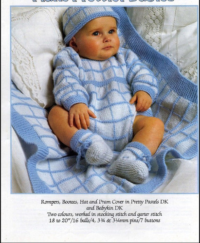 Baby knitting pattern romper - knitting,