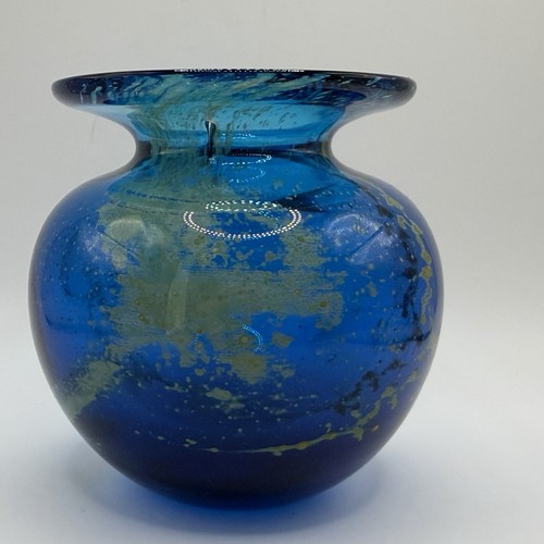 Mdina glass vase sand sea - glass,