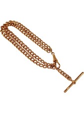 375 9ct Rose Gold Chain Bracelet Hallmarked 35.4 Grams