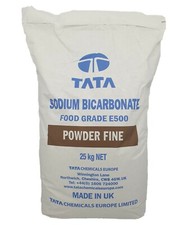 Sodium Bicarbonate Bicarbonate of Soda BP Food Grade, Natural, Vegan 25kg Bag