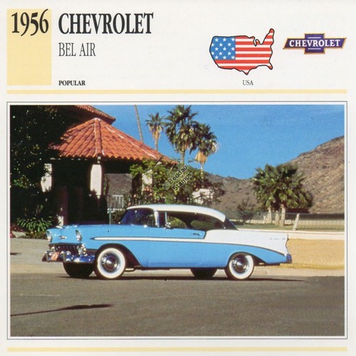 1956 chevrolet bel air classic - bel,