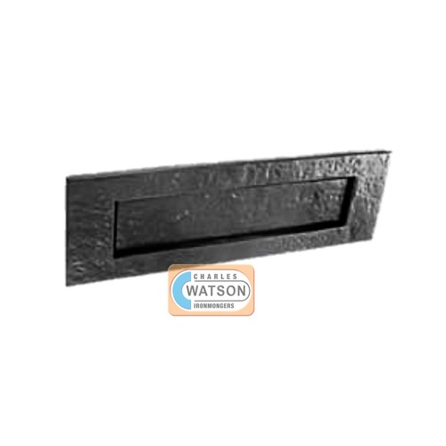 Black antique letter box - antique,