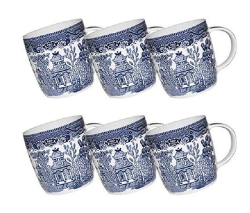Set churchill blue willow - 6,