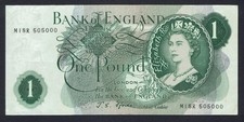 GB QEII - 1967 FFORDE B302 - £1 ONE POUND BANKNOTE - REPLACEMENT NOTE