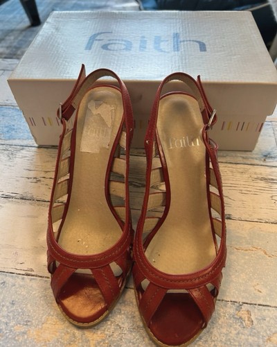 Faith women red leather - red,