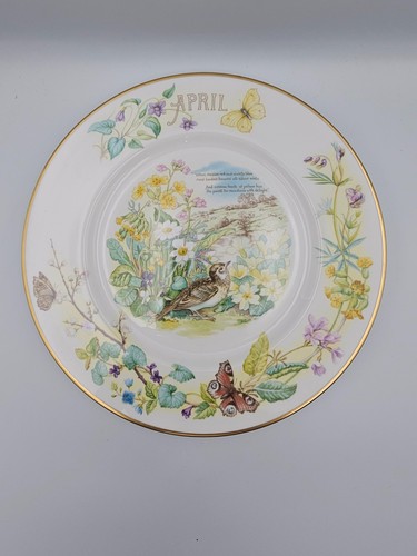 Caverswall april plate - april,