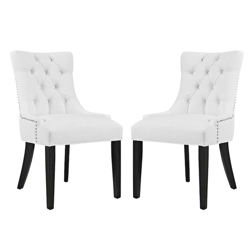 Regent vinyl dining side chair - dining,