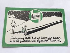 c1950s VINTAGE WAKEFIELD AGRICASTROL TRACTOR OIL ADV DESK BLOTTER