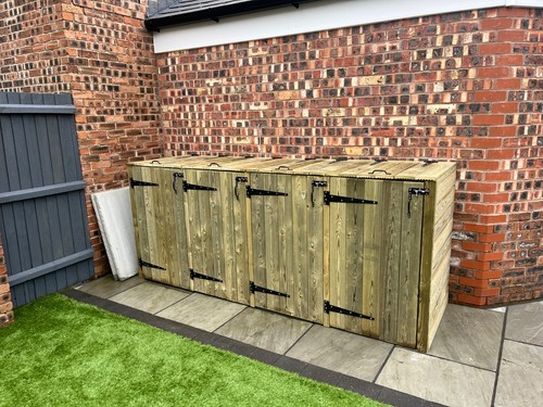 Wheelie bin storage unit - bin,