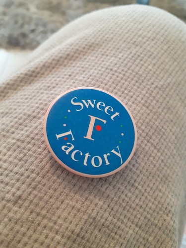Sweet factory vintage badge - factory,