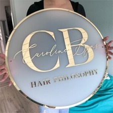 Custom  3D Round logo Display