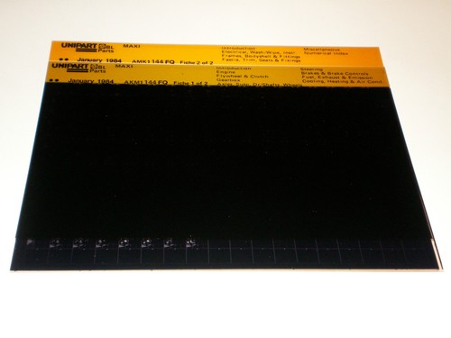 Microfiche spare parts catalog - spare,
