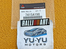 Mitsubishi Genuine Lancer Evo Colt Rear Ralliart Emblem Badge 7415A198 OEM JDM