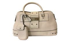 Christian Dior White Leather