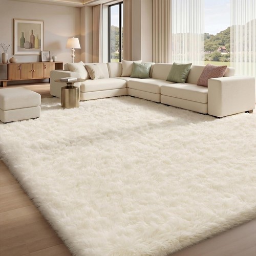 Fluffy rugs large - large, shaggy