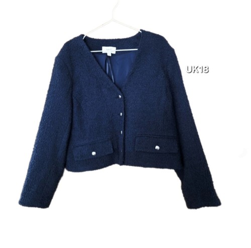 Women tweed cropped jacket - m&s,