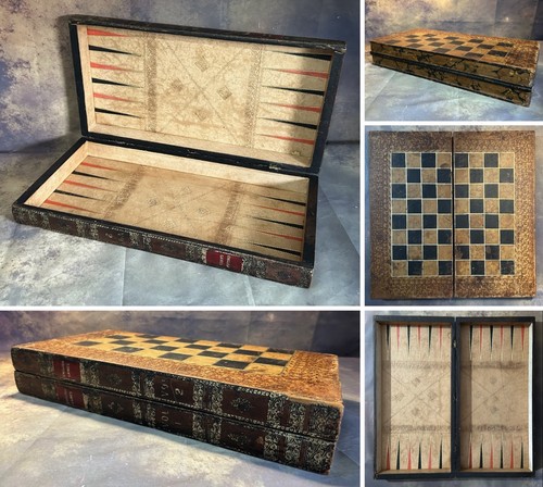 Antique english games - antique, box