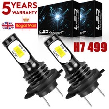 FOR VW TRANSPORTER T6 2015-ON H7 XENON WHITE LED HEADLIGHT BULBS CONVERSION KIT