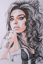 Amy Winehouse Portrait Ltd edition Giclée print Christmas Gift Amy #1