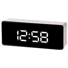 Acctim Medina Digital Alarm Clock Crescendo Alarm Temperature LED Display White
