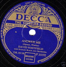 UK #1 1953 DAVID WHITFIELD  78