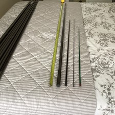 Fishing Pole Top Sections as shown 18cm Internal Dia Carbon Fiber Assorted qty 4