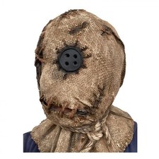 Halloween Full Head Collector Horror Mask Scarecrow Mask Latex Burlap Sack