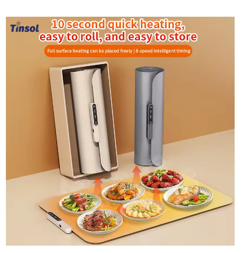 Foldable warming tray heating - tray,