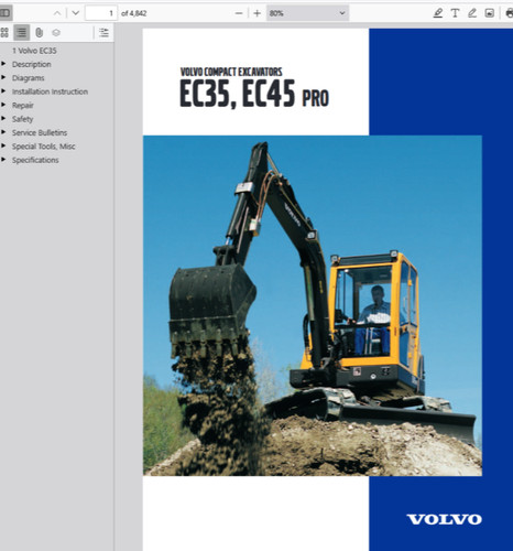 Volvo ec35 mini excavator - ec35,