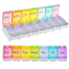 7 DAY LARGE PILL BOX HOLDER TABLET CONTAINER ORGANISER DISPENSER STORAGE VITAMIN