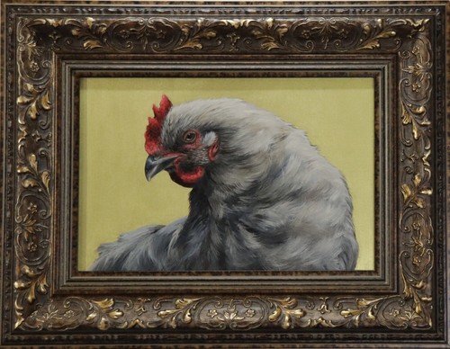 Original cockerel painting - original, on