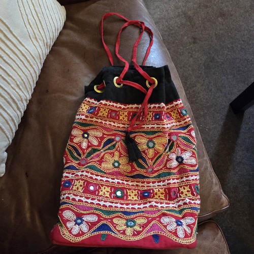 Vintage hand embroidered boho - hand,