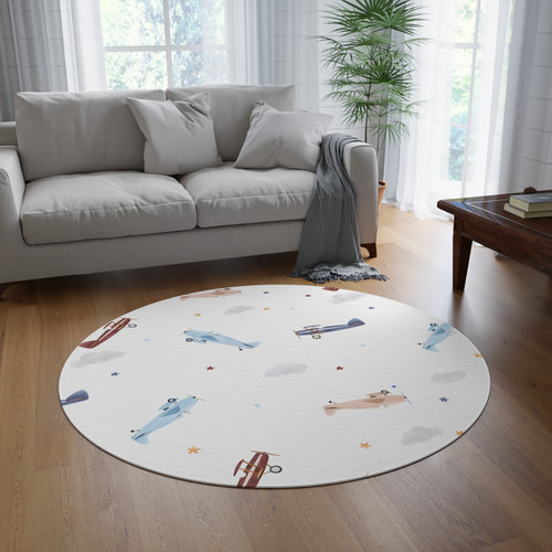 Kids airplane nursery - airplane, rug