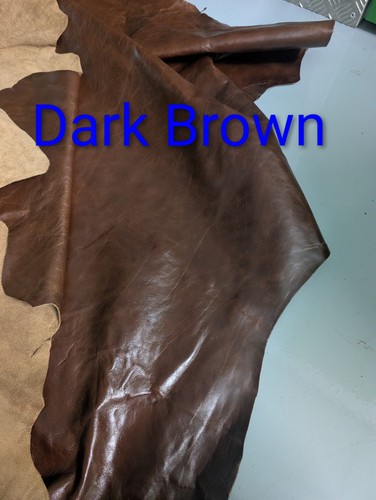 Real leather hides half - half,