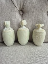3x Rare Egytian Canopic Jars The Four organs Jars made from believed Alabaster