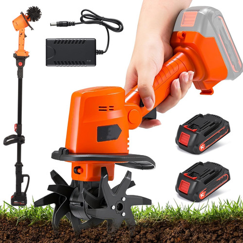 Cordless tiller cultivator - cordless,