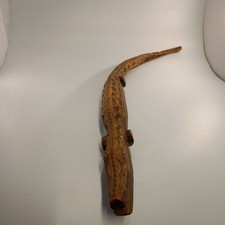 vintage Wooden Crocodile -