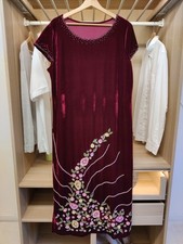 VINTAGE DRESS RED FITS UK