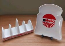 Nutella Plate & Toast Rack Set Ferrero Novelty Serving Plate Christmas Gift Idea